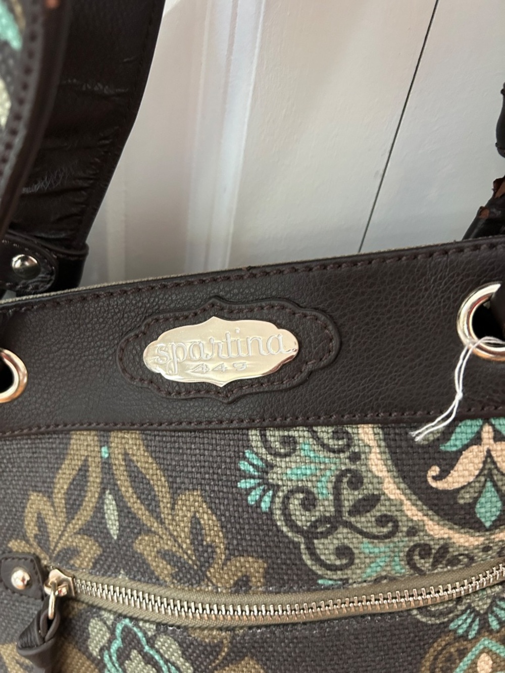 Spartina tote handbag with eye glass case - Picture 4 of 10
